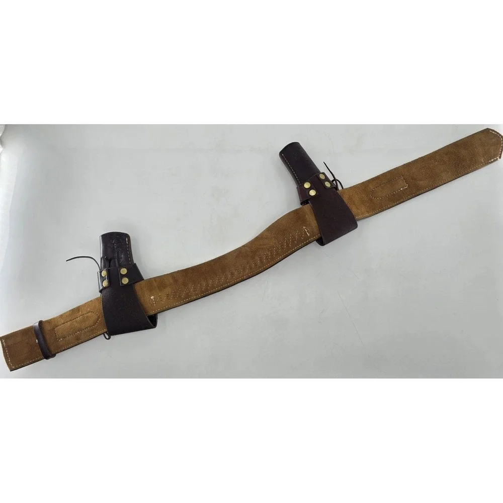 Triple K 789-15 Belt Cheyenne Western DOUBLE Holster - 5 1/2 & 4 5/8 - SEE PICS